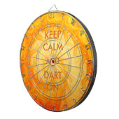 Jeu De Fléchettes Gardez le calme et la fléchette sur l'art fractal (Devant droit)