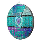 Jeu De Fléchettes Gardez-le simple : Cyan Heart & Clarity Art Motif (Devant droit)