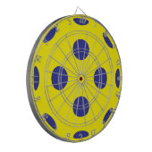 Jeu de fléchettes géant jaune pour pickleball (Devant gauche)