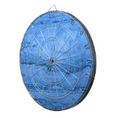 Jeu De Fléchettes Granit bleu motif marbre bleu pierre (Devant droit)