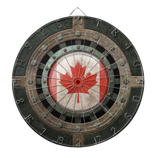 Jeu De Fléchettes Graphique canadien en acier industriel de disque (Devant)