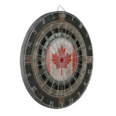 Jeu De Fléchettes Graphique canadien en acier industriel de disque (Devant gauche)