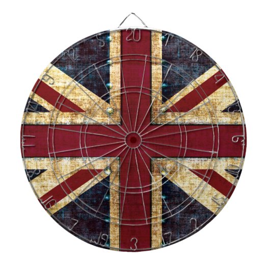 Jeu De Fléchettes Grunge Union Jack (Devant)