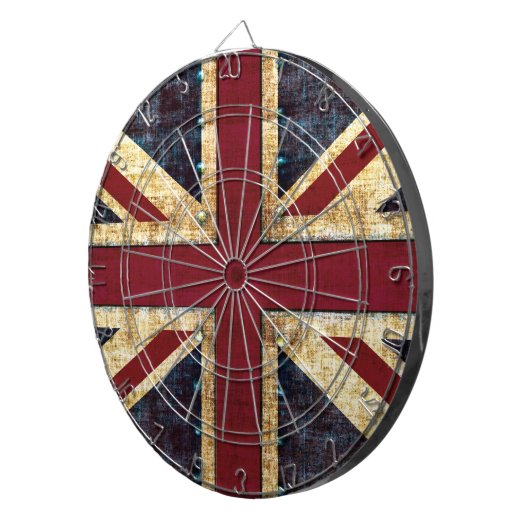 Jeu De Fléchettes Grunge Union Jack (Devant droit)