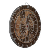 Jeu De Fléchettes Guitares acoustiques Yin Yang avec l'effet en bois (Devant gauche)