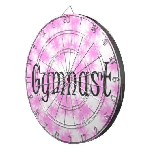 Jeu De Fléchettes Gymnaste rose et blanc (Devant droit)