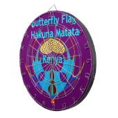 Jeu De Fléchettes "Hakuna Matata Kenya" Papillon Art Imprimer/Graphi (Devant droit)