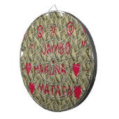 Jeu De Fléchettes Hakuna Matata Talk Argent Art Design (Devant droit)