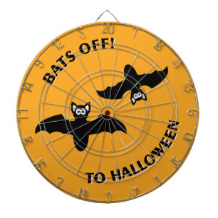 Jeu De Fléchettes Halloween Bats Orange