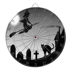 JEU DE FLÉCHETTES HALLOWEEN WITCH SILHOUETTE