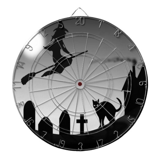 JEU DE FLÉCHETTES HALLOWEEN WITCH SILHOUETTE (Devant)