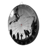 JEU DE FLÉCHETTES HALLOWEEN WITCH SILHOUETTE (Devant droit)