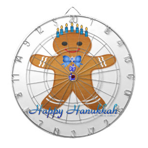 Jeu De Fléchettes Happy Hanoukka Gingerbread Man Menorah