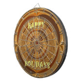 Jeu De Fléchettes Happy Holidays Circle Art Print/Design (Devant droit)