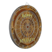 Jeu De Fléchettes Happy Holidays Circle Art Print/Design (Devant gauche)