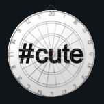 Jeu De Fléchettes Hashtag # Cute<br><div class="desc">Hashtag #mignon. Les médias sociaux sont dans pourquoi ne pas utiliser avec caractère une simple impression propre Hashtag # Cute.</div>