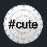 Jeu De Fléchettes Hashtag # Cute<br><div class="desc">Hashtag #mignon. Les médias sociaux sont dans pourquoi ne pas utiliser avec caractère une simple impression propre Hashtag # Cute.</div>
