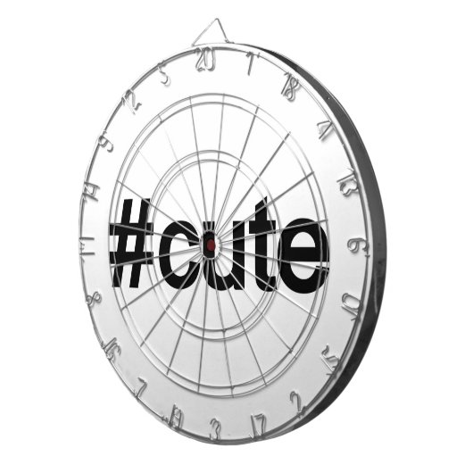 Jeu De Fléchettes Hashtag # Cute (Devant droit)