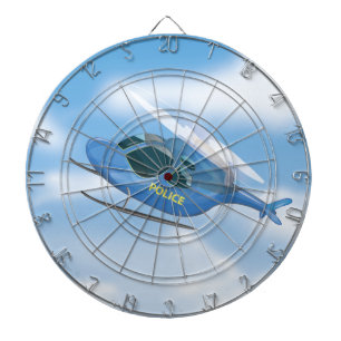 Jeu De Fléchettes Hélicoptère de police