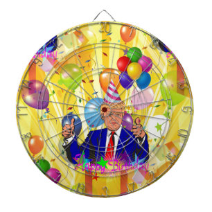 Jeu De Fléchettes heureux anniversaire donald trump