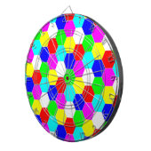 JEU DE FLÉCHETTES HEXAGONS COLORÉS (Devant droit)