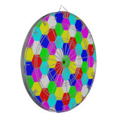 JEU DE FLÉCHETTES HEXAGONS COLORÉS (Devant gauche)