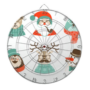 Jeu De Fléchettes hipster noël père Noël