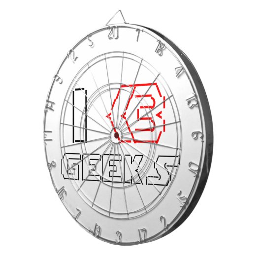 Jeu De Fléchettes I Heart Geek ASCII ART (Devant droit)
