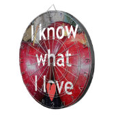 Jeu De Fléchettes "I Know What I Love" - Design à thème Apple (Devant droit)