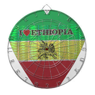 Jeu De Fléchettes I Love Heart Ethiopie : Drapeau Art Motif