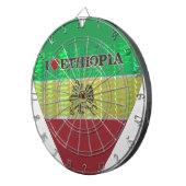 Jeu De Fléchettes I Love Heart Ethiopie : Drapeau Art Motif (Devant droit)