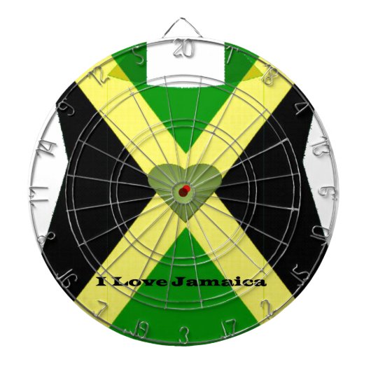 Jeu De Fléchettes I Love Jamaica Have a Nice Day and a Better Night (Devant)