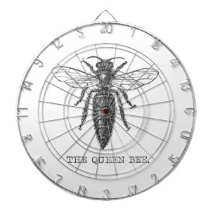 Jeu De Fléchettes Illustration Antique d'Insecte de Bourdon Reine Ab