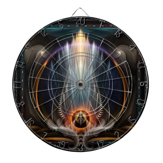 Jeu De Fléchettes Imperial View Fractal Art Dartboard (Devant)
