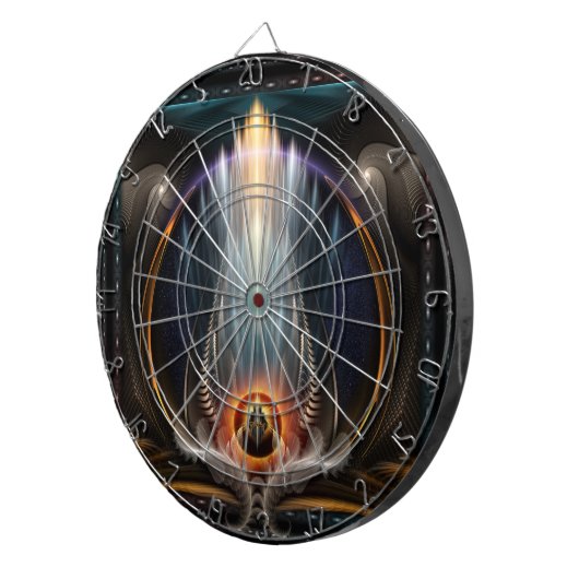 Jeu De Fléchettes Imperial View Fractal Art Dartboard (Devant droit)