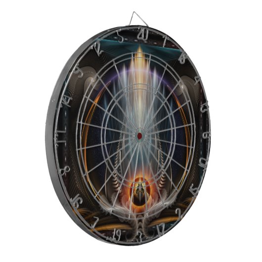 Jeu De Fléchettes Imperial View Fractal Art Dartboard (Devant gauche)