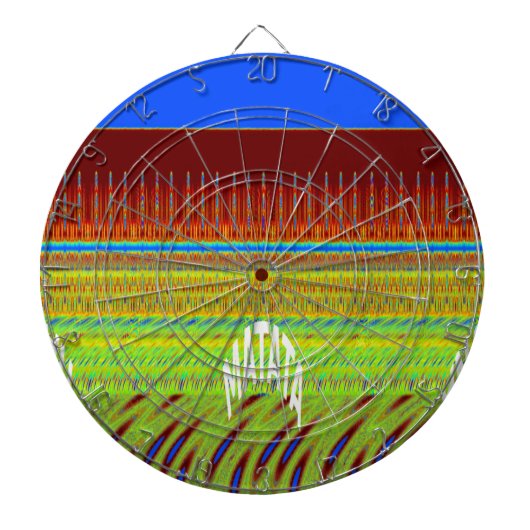 Jeu De Fléchettes Impression d'art à motif géométrique coloré (Devant)