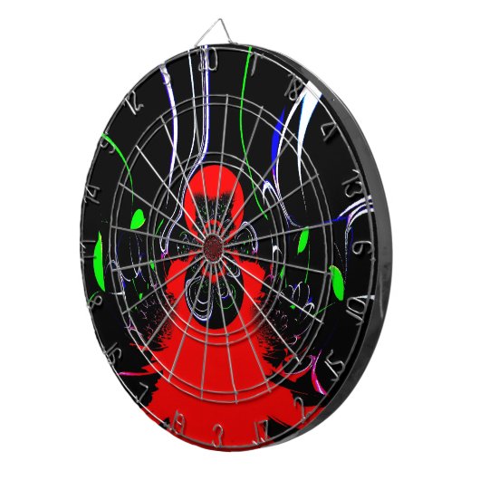 Jeu De Fléchettes Impression d'art fluide Kaleidoscope (Devant droit)