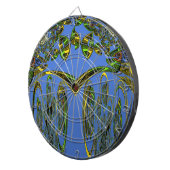 Jeu De Fléchettes Impression d'art Iridescente avec design abstrait (Devant droit)