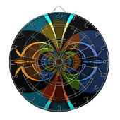 Jeu De Fléchettes Impression d'une éclatement de couleur Abstraite (Devant)