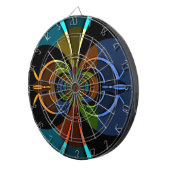 Jeu De Fléchettes Impression d'une éclatement de couleur Abstraite (Devant droit)