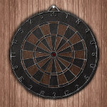 Jeu De Fléchettes Impression en cuir noir et Brown<br><div class="desc">Panier en cuir noir et marron texturé.</div>