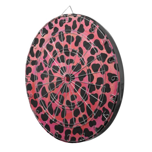 Jeu De Fléchettes Impression noire et rouge dalmate (Devant droit)