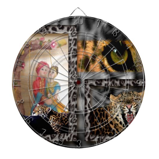 Jeu De Fléchettes Impression Tiger & Couple Art (Devant)