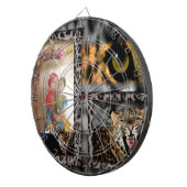 Jeu De Fléchettes Impression Tiger & Couple Art (Devant droit)