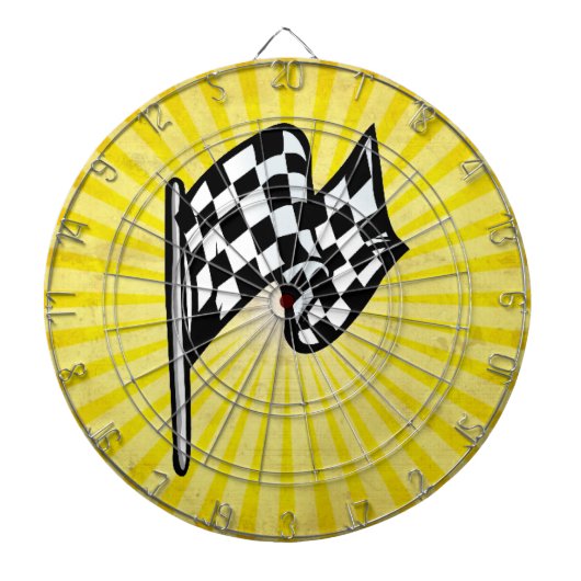 Jeu De Fléchettes Indicateur À damiers ; jaune (Devant)