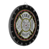 Jeu De Fléchettes Insigne rond de corps de sapeurs-pompiers (Devant gauche)