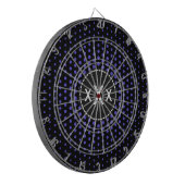 Jeu De Fléchettes Iris Techno Dots Monogramme moderne (Devant gauche)