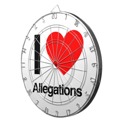 Jeu De Fléchettes j'aime les allégations (Devant droit)