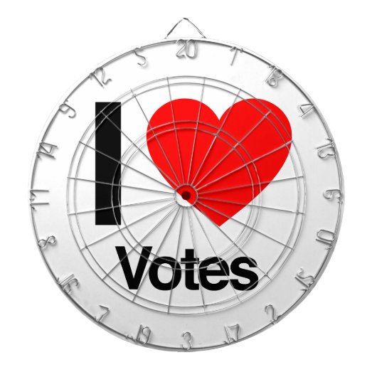 Jeu De Fléchettes j'aime les votes (Devant)